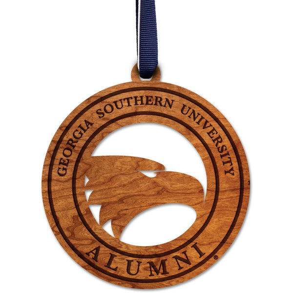 Georgia Southern University - Ornament - Academic Logo with "Georgia Southern University Alumni" Ornament LazerEdge Cherry 