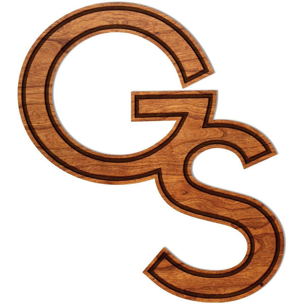 Georgia Southern University - Wall Hanging - Crafted from Cherry or Maple Wood Wall Hanging Shop LazerEdge Standard Cherry GS Logo