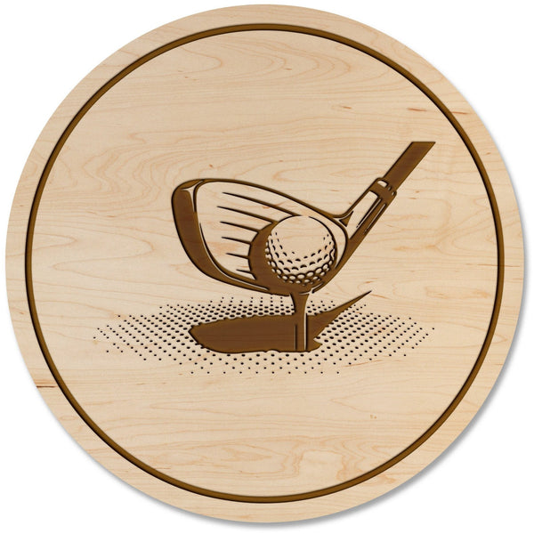 Golf Coaster - Driver Coaster Shop LazerEdge Maple 