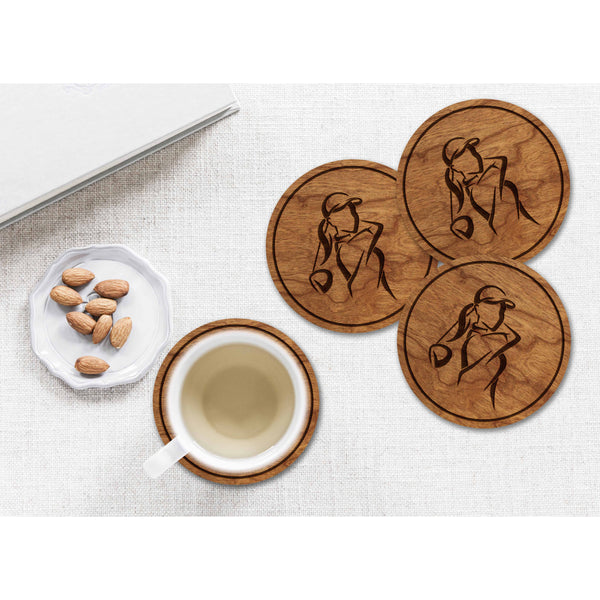 Golf Coaster - Female Golfer Coaster Shop LazerEdge 