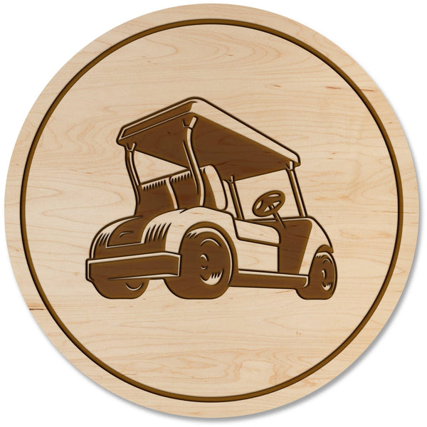 Golf Coaster - Golf Cart Coaster Shop LazerEdge Maple 
