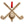 Load image into Gallery viewer, Golf Ornament - Crossed Clubs Ball and Tee Ornament LazerEdge Maple 
