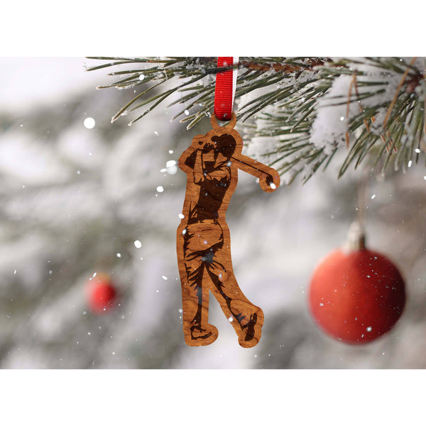 Golf Ornament - Golfer Ornament LazerEdge 