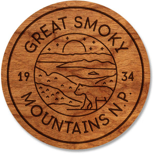 Great Smoky Mountains National Park Coaster Coaster LazerEdge Cherry 