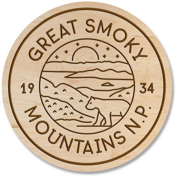 Great Smoky Mountains National Park Coaster Coaster LazerEdge Maple 