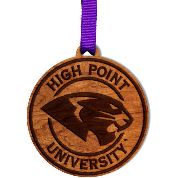 High Point University - Ornament - Panther Logo Ornament Shop LazerEdge 