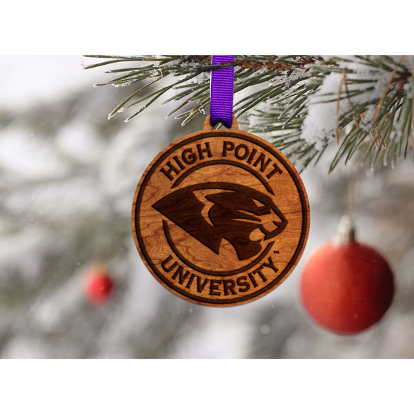 High Point University - Ornament - Panther Logo Ornament Shop LazerEdge 