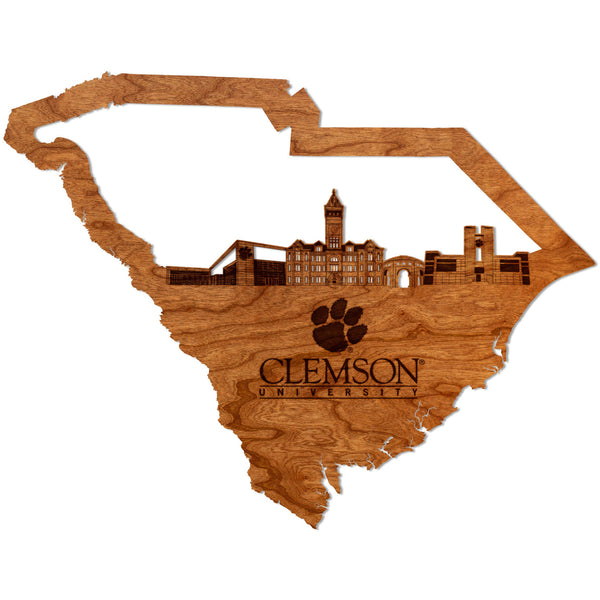 Clemson Wall Hanging - Skyline