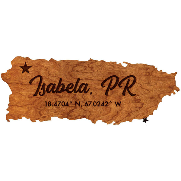 Isabela, Puerto Rico Wall Hanging - Standard Size Wall Hanging LazerEdge 