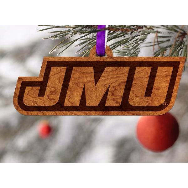 James Madison University - Ornament - Logo - JMU Letters Ornament LazerEdge 