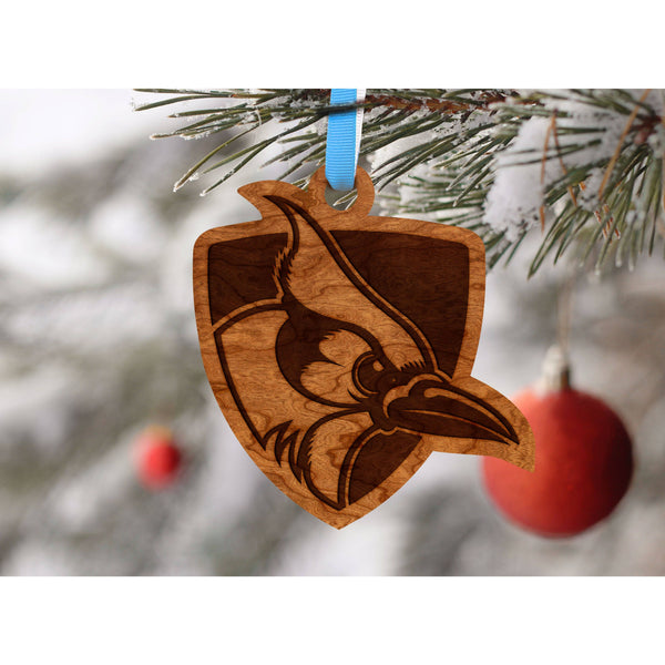 Johns Hopkins - Ornament - Shield and Blue Jay Ornament LazerEdge 