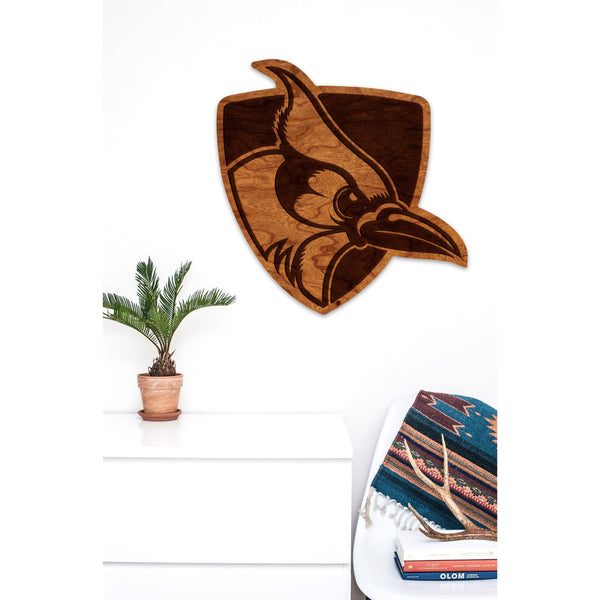 Johns Hopkins - Wall Hanging - Logo - Shield and Blue Jay Wall Hanging LazerEdge 