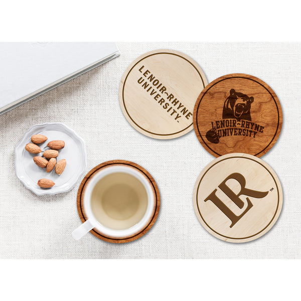 Lenoir-Rhyne - Coasters - Crafted from Cherry or Maple Wood Coaster LazerEdge 