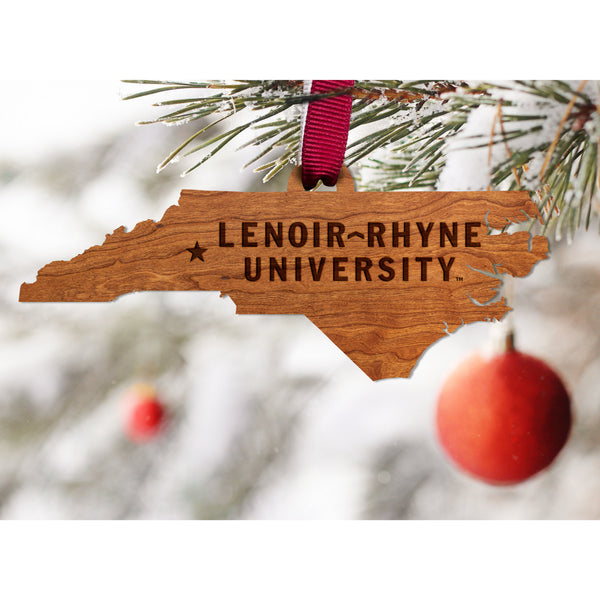Lenoir-Rhyne - Ornament - Crafted from Cherry or Maple Wood Ornament LazerEdge 