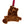 Load image into Gallery viewer, Lenoir-Rhyne - Ornament - Crafted from Cherry or Maple Wood Ornament LazerEdge Cherry Lenoir-Rhyne Bear 
