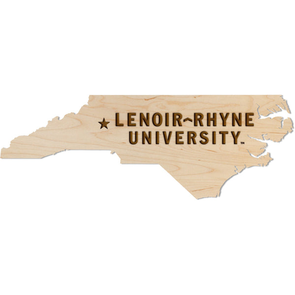 Lenoir-Rhyne University - Wall Hangings - Crafted from Cherry and Maple Wood Wall Hanging LazerEdge Standard Maple Lenoir-Rhyne Wordmark