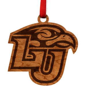 Liberty University - Ornament - Eagle over "LU" Block Letters Ornament LazerEdge 