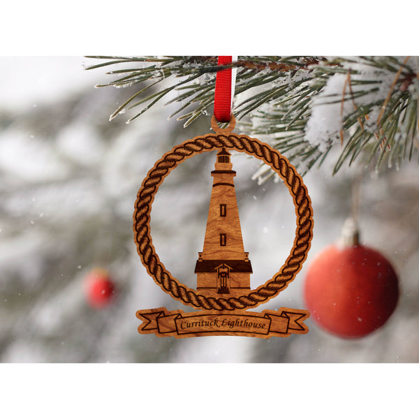 Lighthouse Ornament - Currituck Lighthouse Ornament LazerEdge 