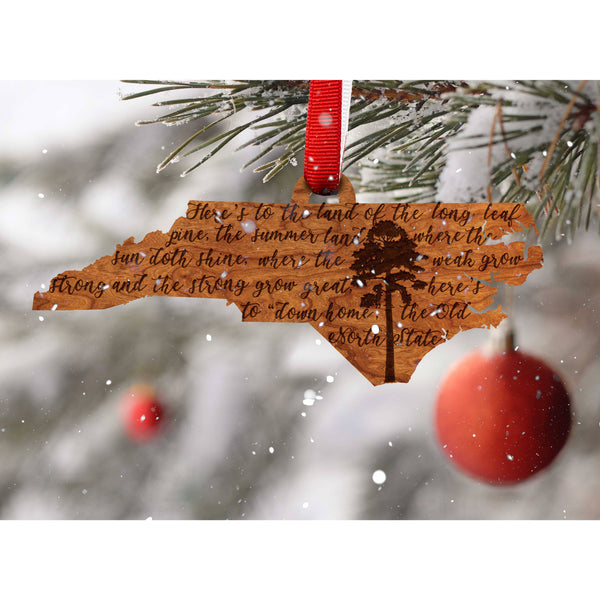 "Long Leaf Pine" North Carolina Ornament Ornament LazerEdge 