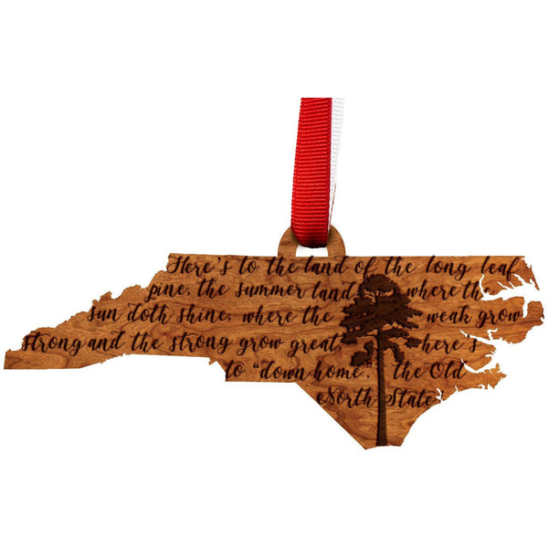 "Long Leaf Pine" North Carolina Ornament Ornament LazerEdge 