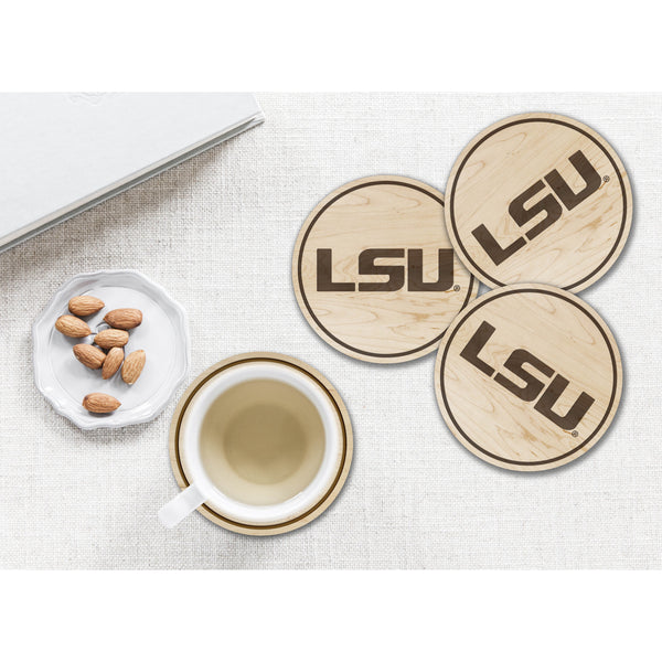 LSU Tigers Coaster "LSU" Coaster LazerEdge 