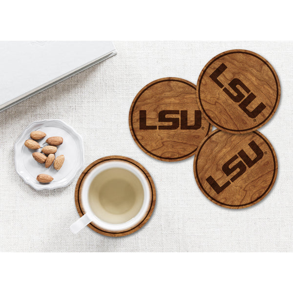 LSU Tigers Coaster "LSU" Coaster LazerEdge 