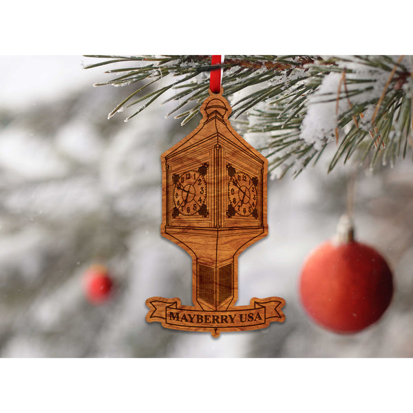 Mayberry Ornaments Shop LazerEdge Cherry Mayberry USA Clock 