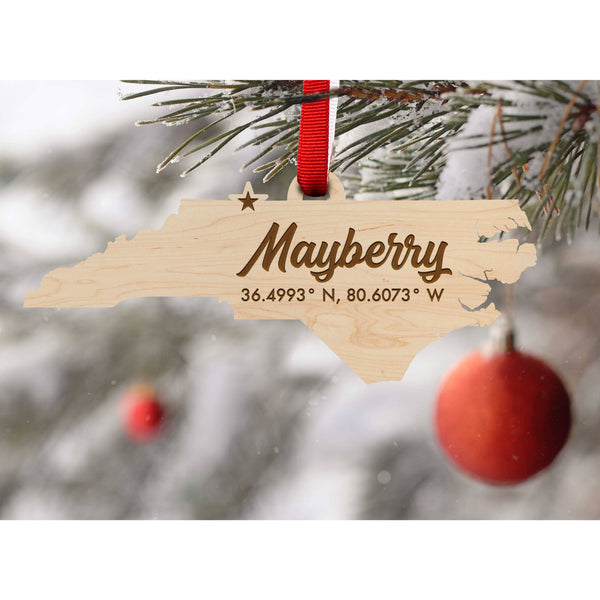 Mayberry Ornaments Shop LazerEdge Maple Mayberry, NC Coordinates 