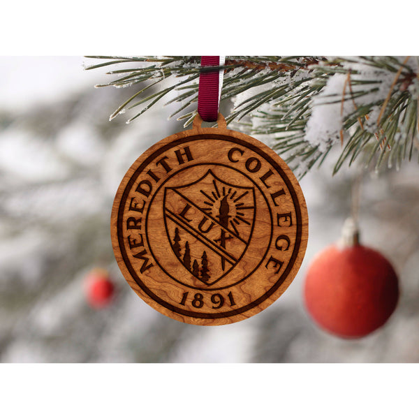 Meredith College - Ornament - One Sided Seal Circle Ornament LazerEdge 