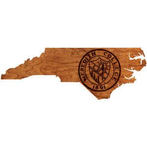 Meredith College - Wall Hanging - Crafted from Cherry or Maple Wood Wall Hanging LazerEdge Standard Cherry 
