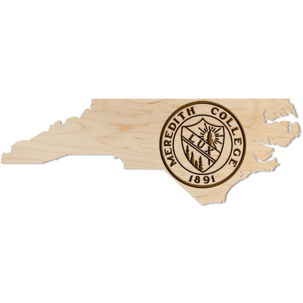 Meredith College - Wall Hanging - Crafted from Cherry or Maple Wood Wall Hanging LazerEdge Standard Maple 