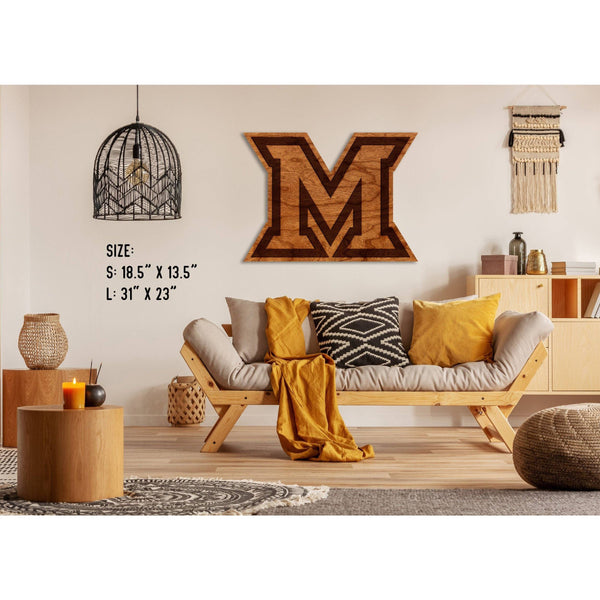 Miami Ohio - Wall Hanging - Crafted from Cherry or Maple Wood Wall Hanging LazerEdge 
