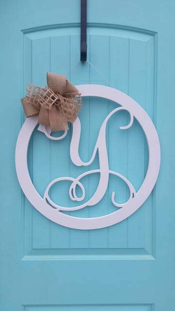 Monogram Initial Door / Wall Hanging (First or Last Name) Wall Hanging Shop LazerEdge 