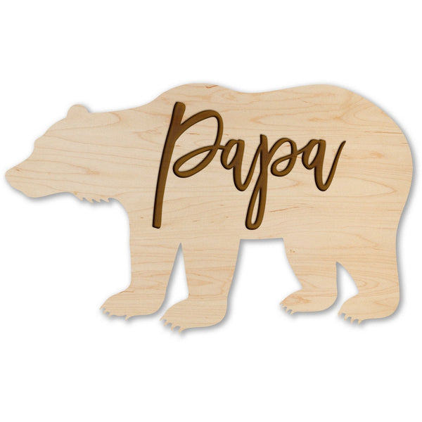 Mother's Day Magnet - "Mama" Bear (Plus "Papa, Cub 1, Cub 2, and Cub 3 variants available) Magnet Shop LazerEdge Maple Papa 