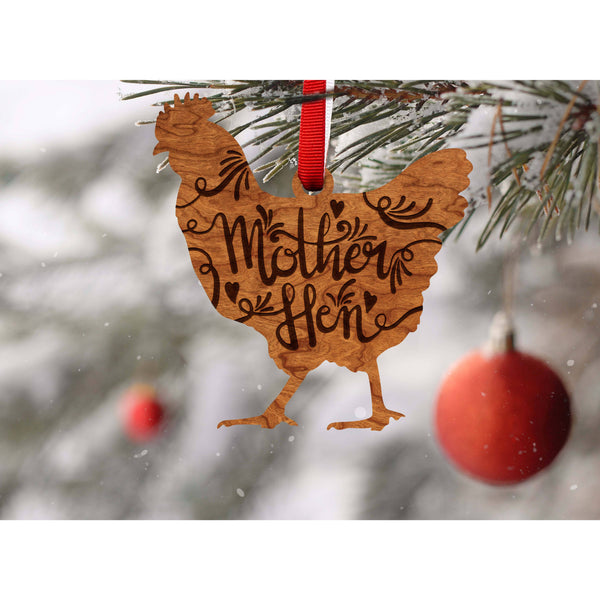 Mother's Day Ornament - "Mother Hen" Wall Hanging Shop LazerEdge Cherry 