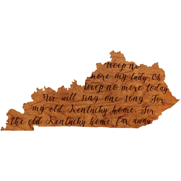 "My Old Kentucky Home" Wall Hanging Wall Hanging LazerEdge Standard 