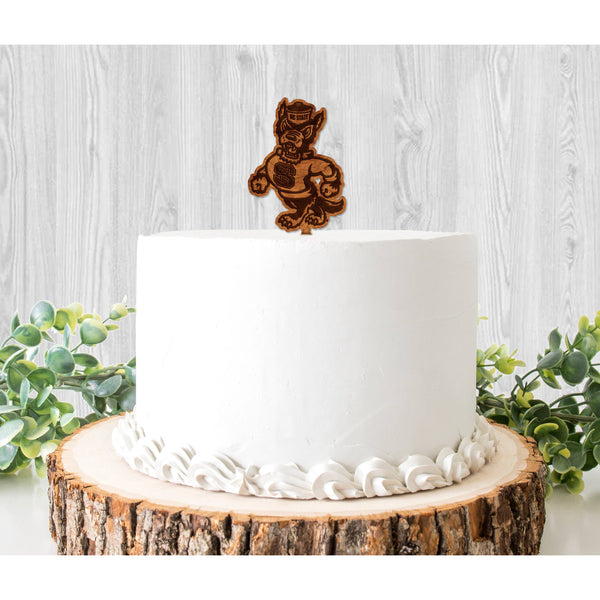 NC State Cake Toppers - Crafted from Cherry or Maple Wood Cake Topper Shop LazerEdge 