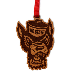 NC State - Ornament - Tuffy Head Ornament LazerEdge 