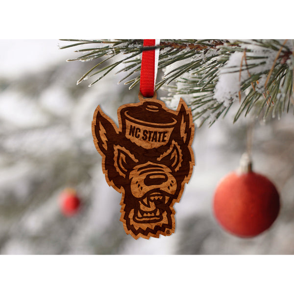 NC State - Ornament - Tuffy Head Ornament LazerEdge 