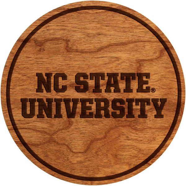 NC State Wolfpack Coaster Coaster LazerEdge Cherry NC State University 