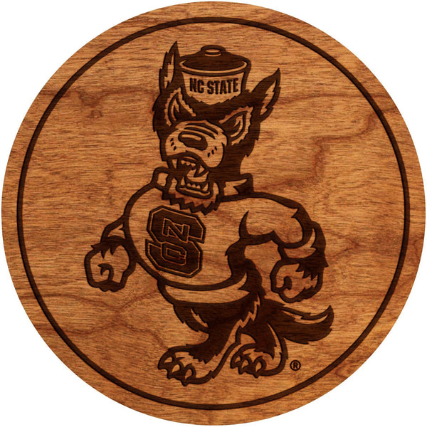 NC State Wolfpack Coaster Coaster LazerEdge Cherry Strutting Tuffy 