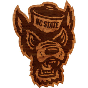 NC State Wolfpack Wall Hanging - Tuffy Head Wall Hanging LazerEdge Standard 