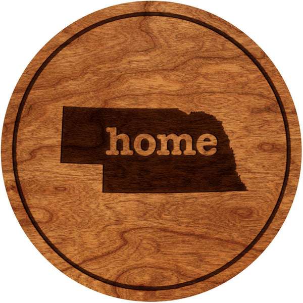 Nebraska Home Coaster Coaster Shop LazerEdge Cherry 