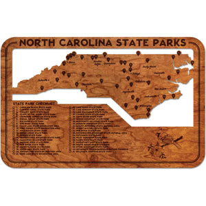 North Carolina Cardinal State Park Maple Wall Hanging Wall Hanging LazerEdge Cherry 