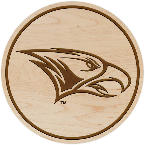 North Carolina Central University Eagles Coaster Eagle Head Coaster LazerEdge Maple 