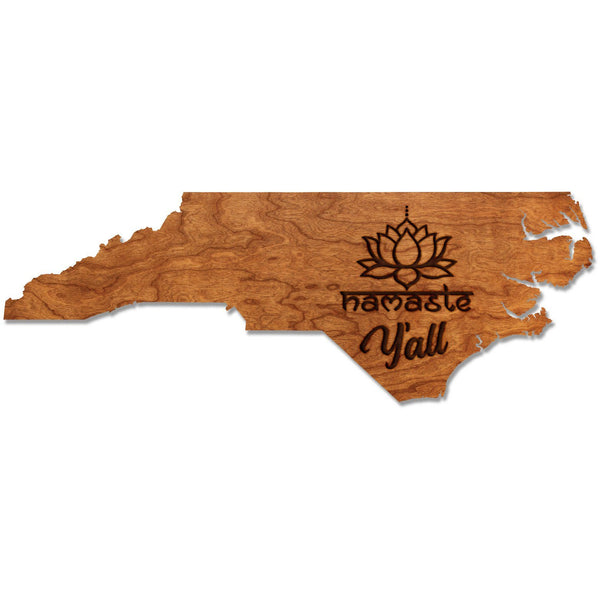 North Carolina "Namaste Y'all" Wall Hanging Wall Hanging LazerEdge 