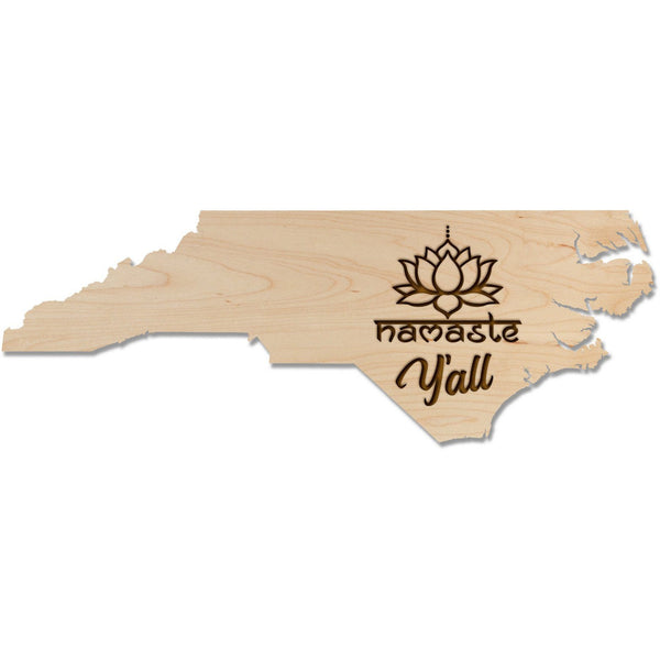 North Carolina "Namaste Y'all" Wall Hanging Wall Hanging LazerEdge 