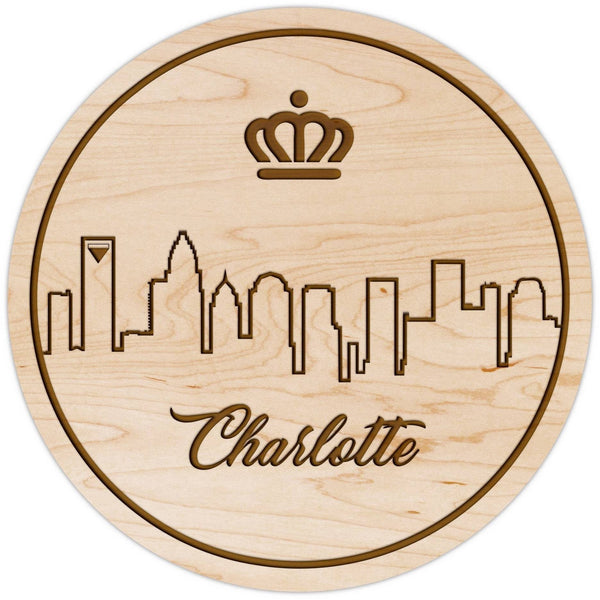 North Carolina City Coaster Coaster LazerEdge Maple Charlotte 