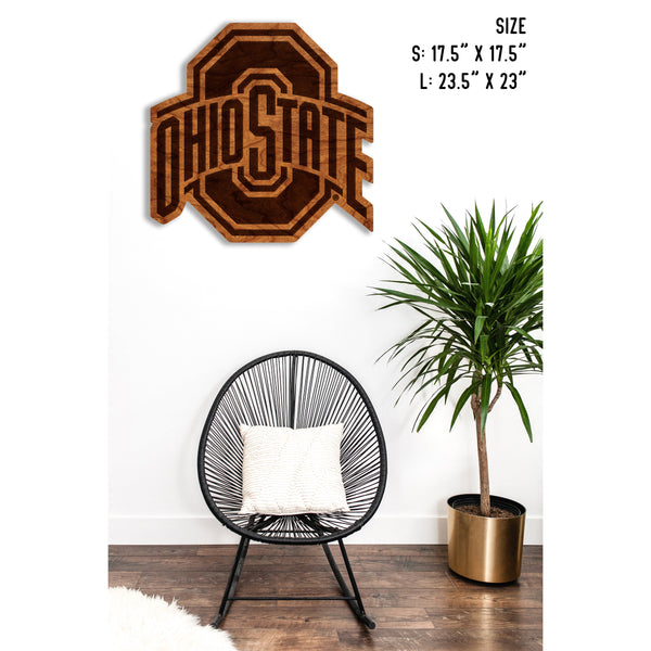 Ohio State Buckeyes Wall Hanging Wall Hanging LazerEdge 