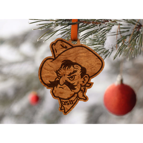 Oklahoma State - Ornament - Pete Head Ornament Shop LazerEdge 